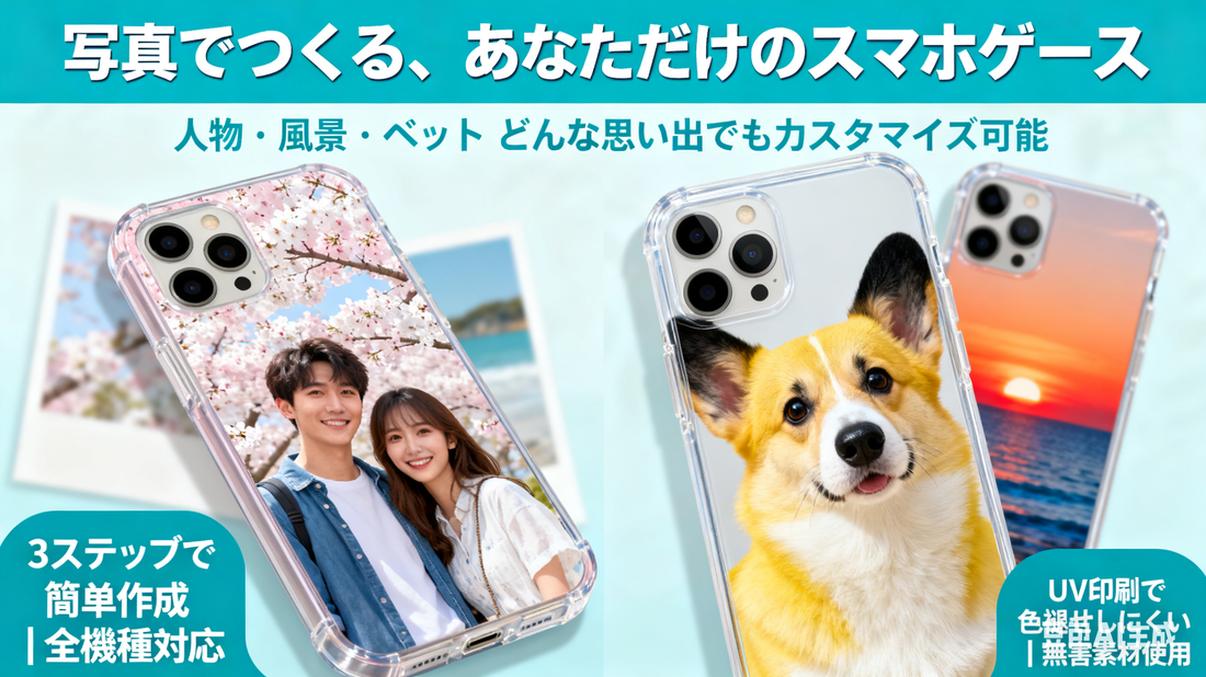 自分だけの「唯一無二スマホケース」を作成しよう!写真・デザインを自由にカスタマイズ、大切な思い出を毎日携帯できる
