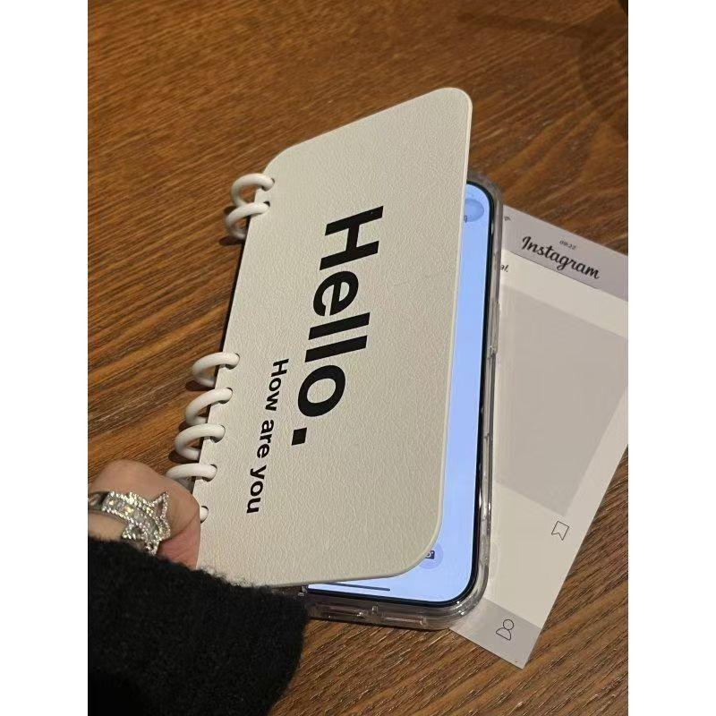 本型スマホケース 手帳型スマホケース キャラクターの柔らかい 折りたたみ式 ノート型 スマホケース iPhone に対応