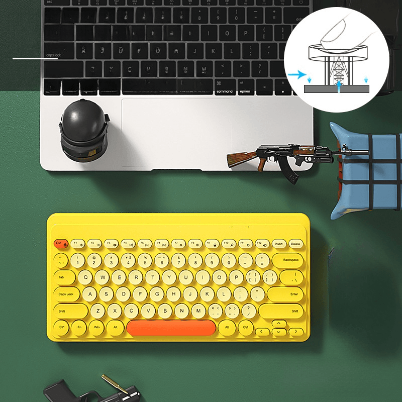 ワイヤレスキーボード|BOW・静音・手触りがいい・キーボードショートカット・快適なタイピング体験・コンパクト - BicMart