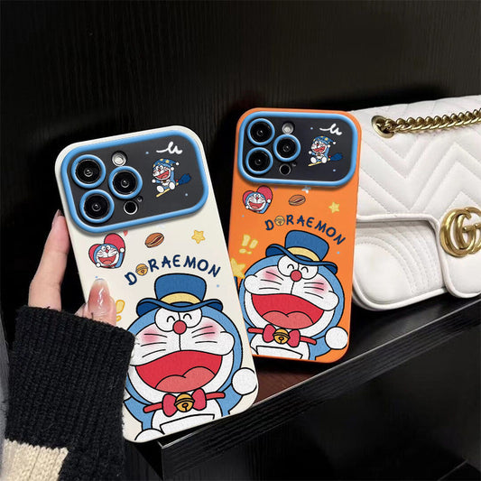 スマホケース  ドラえもんウィンドウテーマ、  耐衝撃・防振性能に優れ、高級感あふれるスマホケースで、iPhone に対応