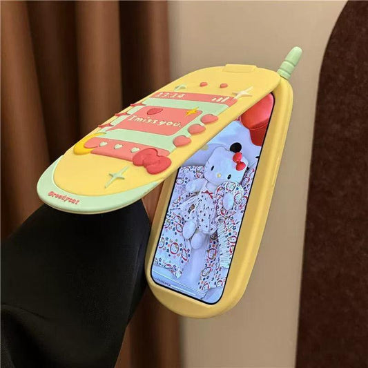 本型スマホケース キャラクターの柔らかい 折りたたみ式 ノート型 スマホケース  iPhone に対応