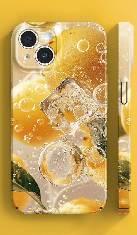 スマホケース  夏のフルーツパーティテーマ、 全 6 種  耐衝撃・防振性能に優れ、高級感あふれるスマホケースで、iPhone に対応