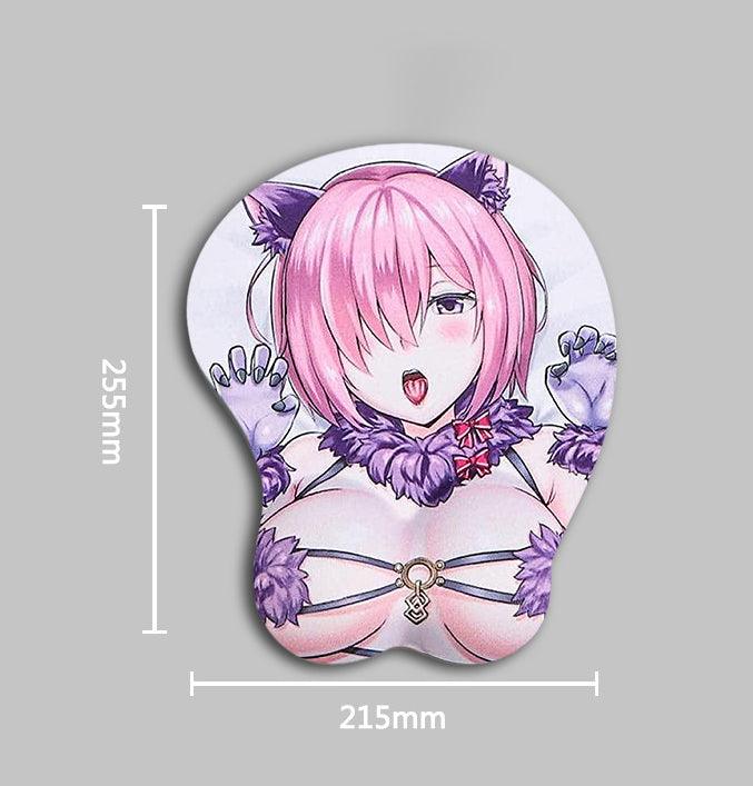 マウスパッド 手首を支える アニメーションデザイン マウス用手首サポート&手首保護パッド、立体パッド、PU マウスパッド - BicMart