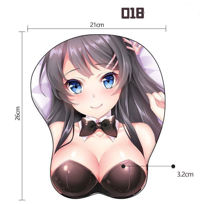 原神シリーズの立体 3D シリコンキーボード手首 サポート&マウスパッド - BicMart