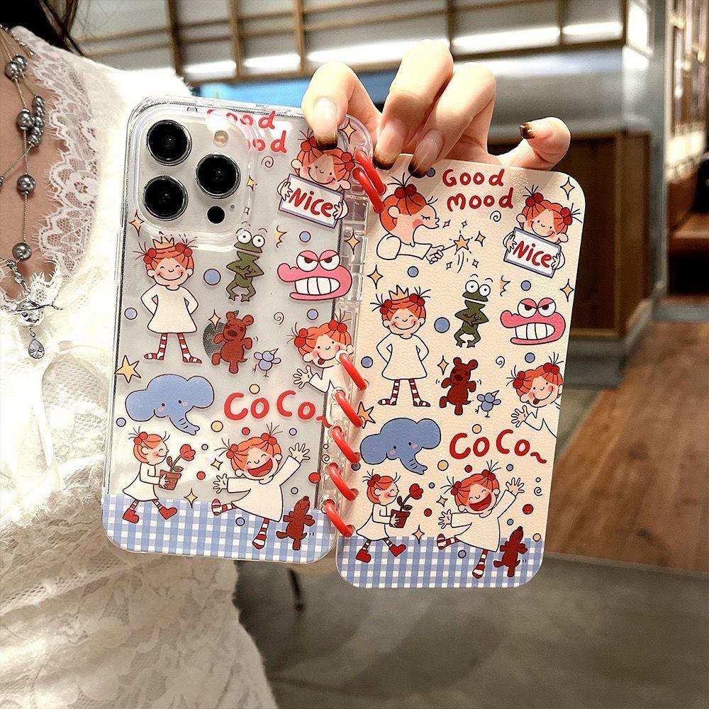 本型スマホケース cocoテーマ 手帳型スマホケース キャラクターの柔らかい 折りたたみ式 ノート型 スマホケース  iPhone に対応