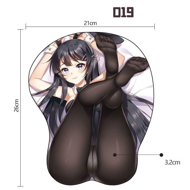 原神シリーズの立体 3D シリコンキーボード手首 サポート&マウスパッド - BicMart