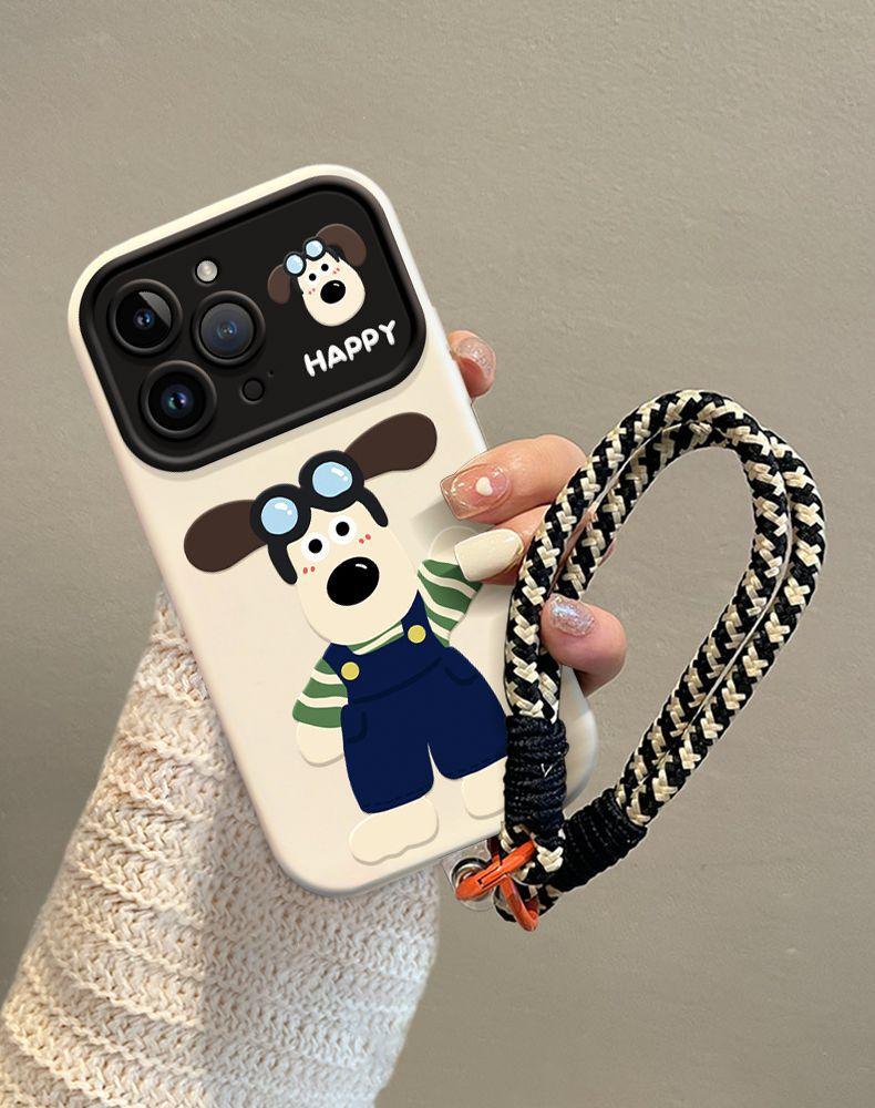 ウォーリーとグルミット 面白いデザイン 高級感 あふれる 紐付き スマホケース iPhone に対応