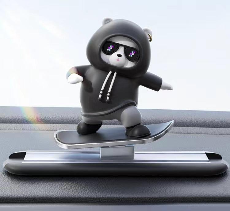 カー用品 車飾り 漫画クマ人形センターコンソール可愛いクマちゃん クリエイティブ車内アクセサリー