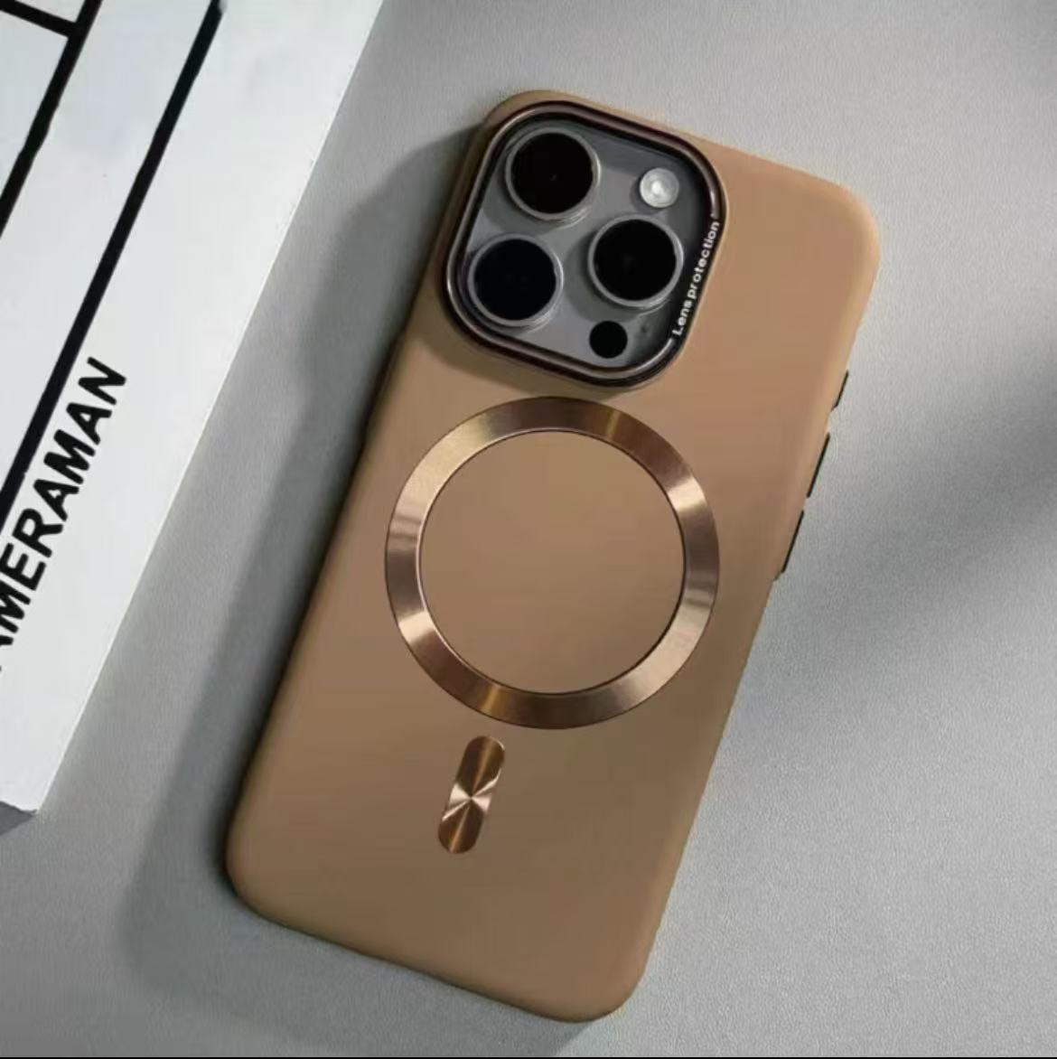 スマホケース  マグネット式スマホケース  リングマグネット付きスマホケースで、iPhone に対応