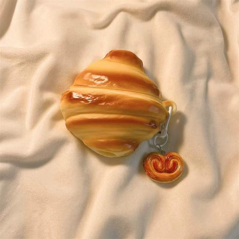 イヤホン保護カバー    超大人気 クロワッサン デザイン イヤホンケース