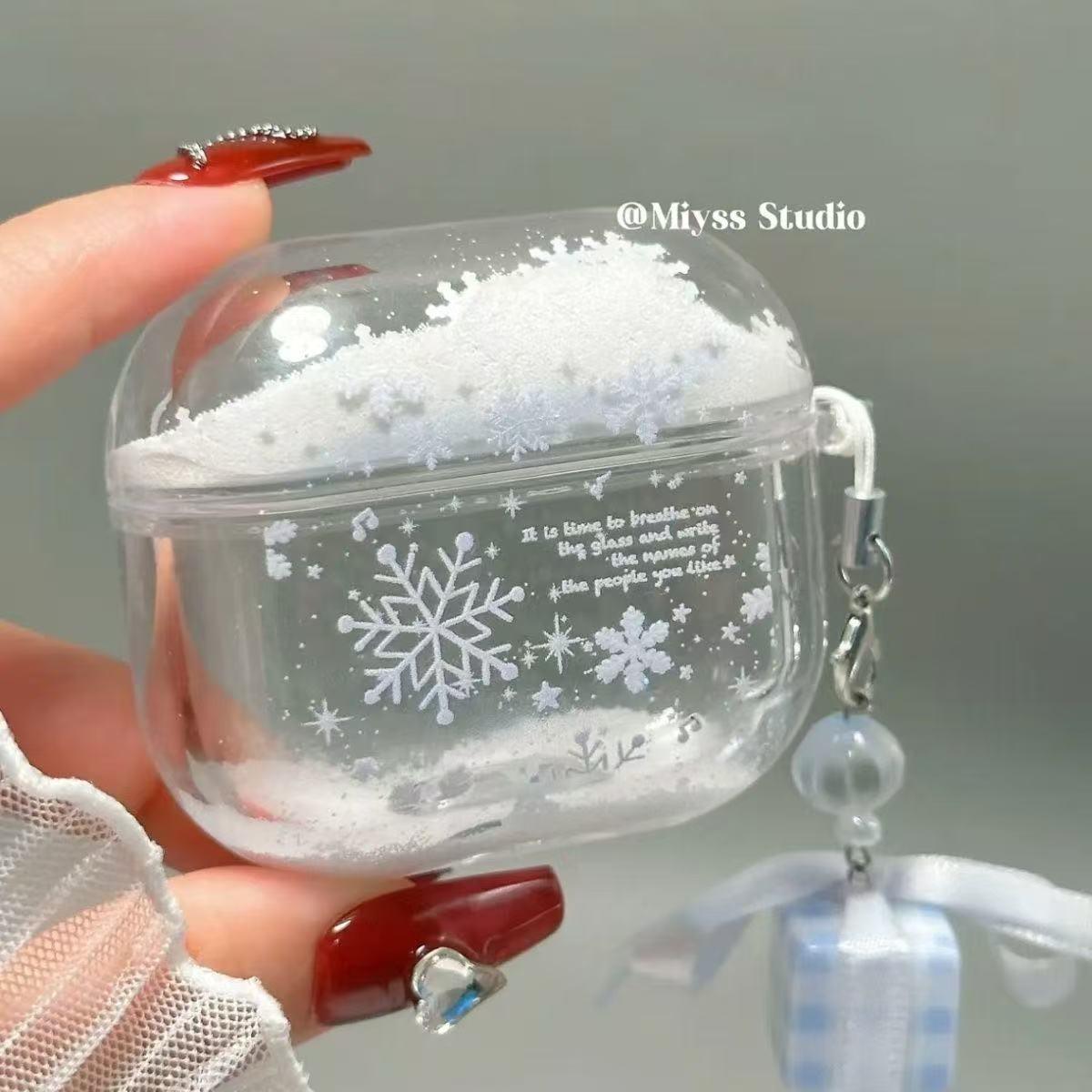 イヤホン保護カバー    超大人気  氷雪  デザイン イヤホンケース