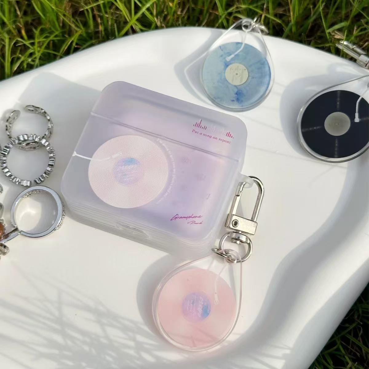 イヤホン保護カバー   超大人気  海洋レコード  デザイン イヤホンケース