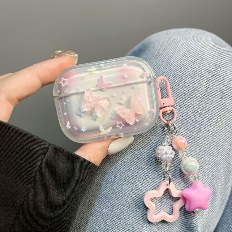 イヤホン保護カバー   超大人気  少女心をくすぐるバタフライ デザイン イヤホンケース