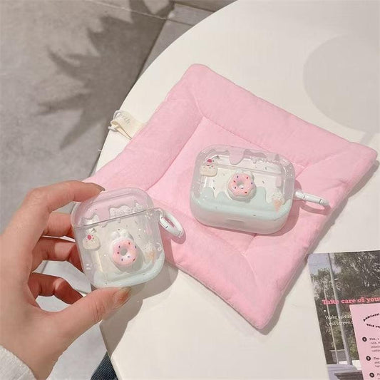 イヤホン保護カバー   超大人気  立体ドーナツデ デザイン イヤホンケース