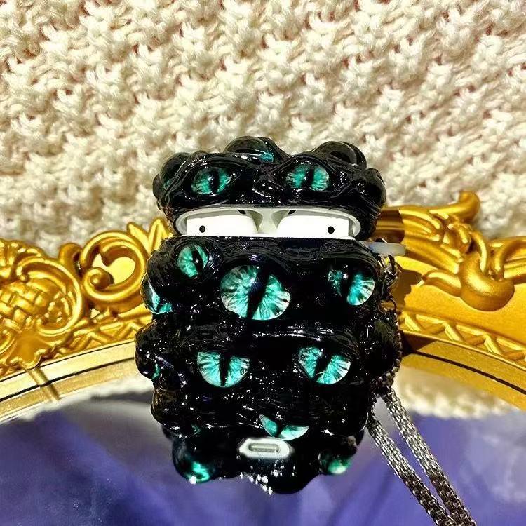 イヤホン保護カバー   超大人気   全9種 悪魔の目  デザイン イヤホンケース