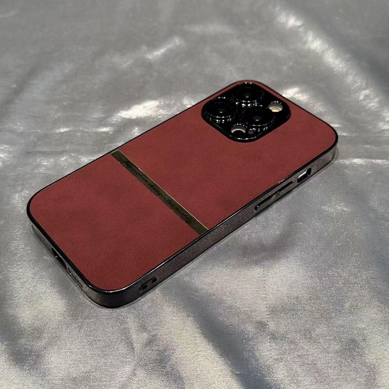 スマホケース  小羊皮模様シリーズ  耐衝撃・防振性能に優れ、高級感あふれるスマホケースで、iPhone に対応