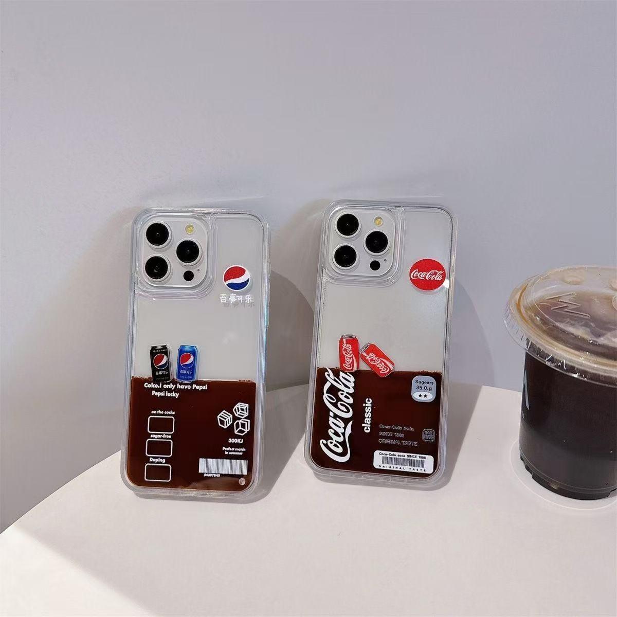 スマホケース 砂流れコーラシリーズ 耐衝撃・防振性能に優れ、高級感あふれるスマホケースで、iPhone に対応