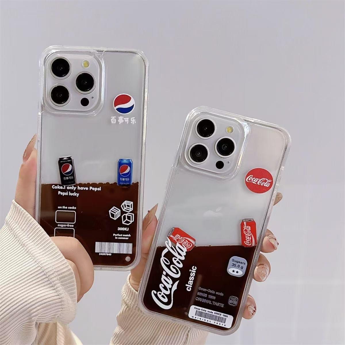 スマホケース 砂流れコーラシリーズ 耐衝撃・防振性能に優れ、高級感あふれるスマホケースで、iPhone に対応