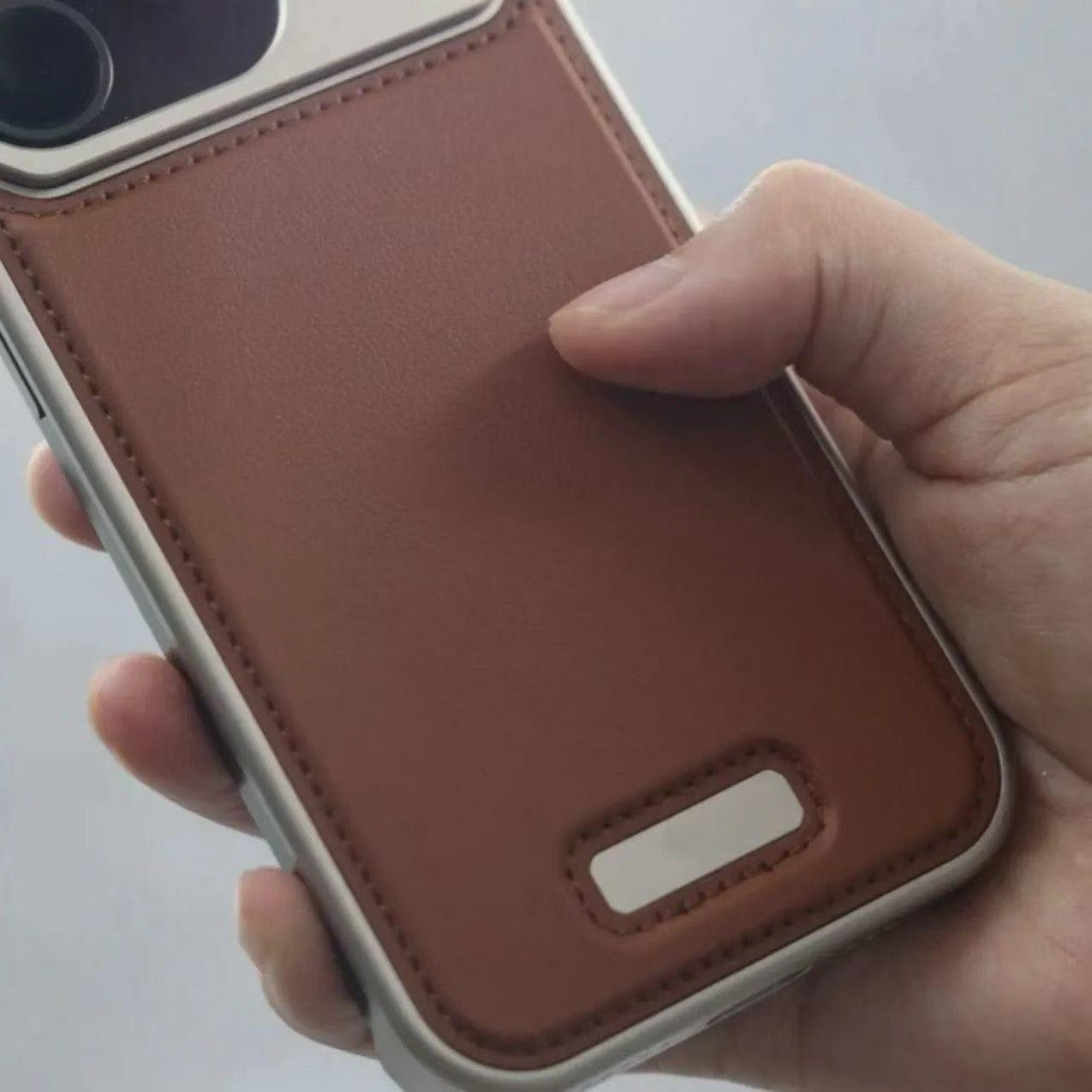 スマホケース  内蔵式アロママグネットシリーズ  全5色  耐衝撃・防振性能に優れ、高級感あふれるスマホケースで、iPhone に対応