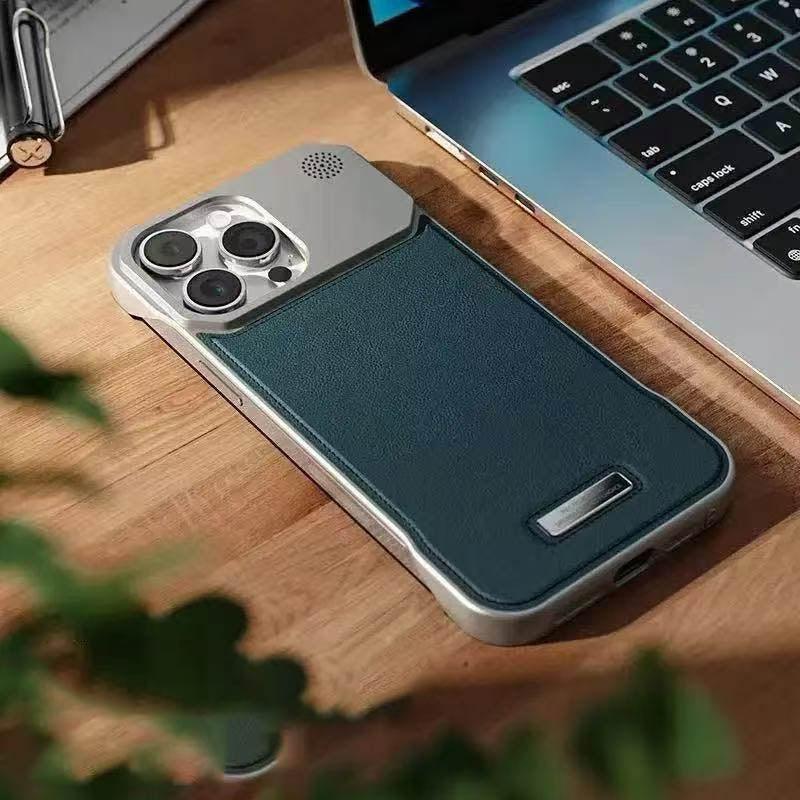 スマホケース  内蔵式アロママグネットシリーズ  全5色  耐衝撃・防振性能に優れ、高級感あふれるスマホケースで、iPhone に対応