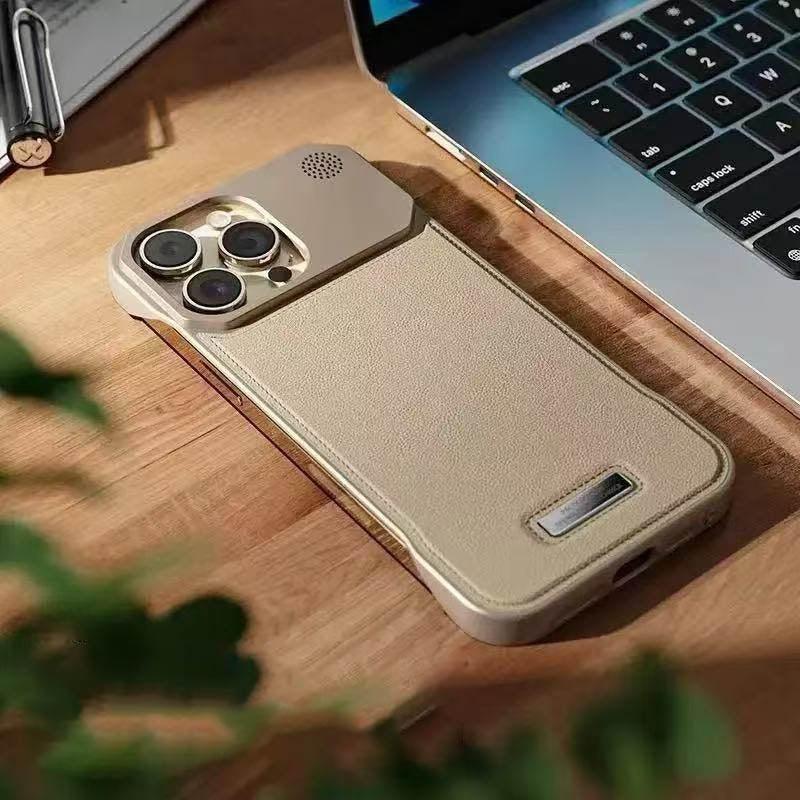 スマホケース  内蔵式アロママグネットシリーズ  全5色  耐衝撃・防振性能に優れ、高級感あふれるスマホケースで、iPhone に対応