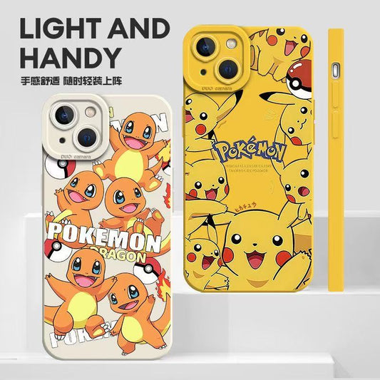 スマホケース   4 種類のポケモンテーマのスマホケース  3 種類のカラー  耐衝撃・防振性能に優れ、高級感あふれるスマホケースで、iPhone に対応