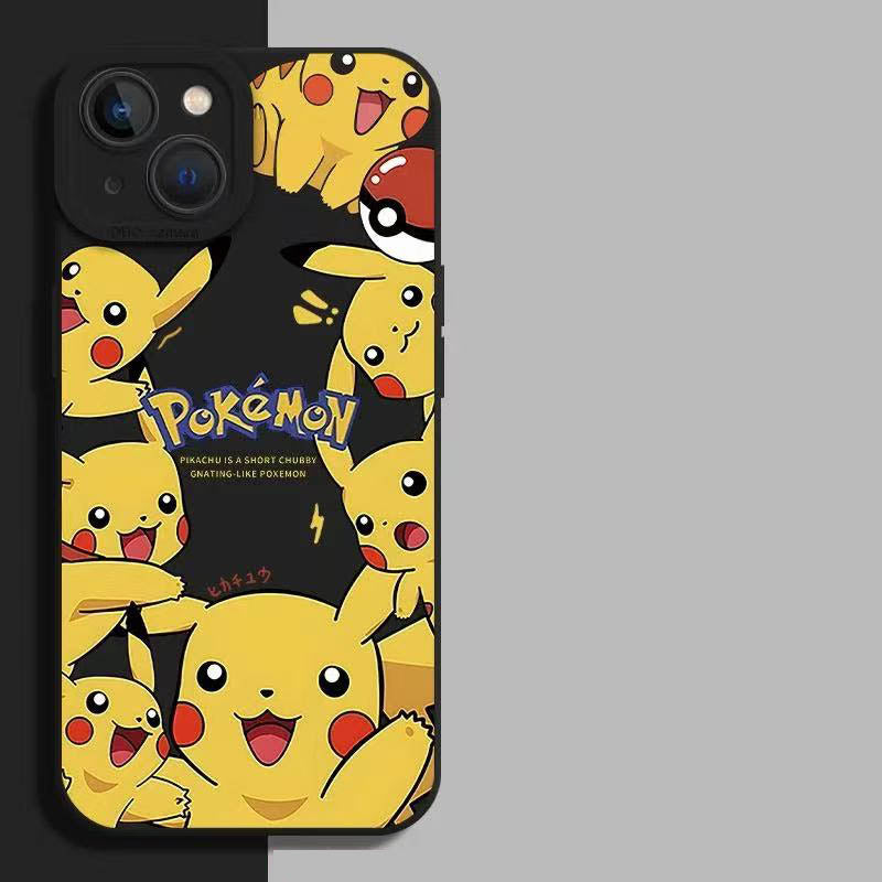 スマホケース   4 種類のポケモンテーマのスマホケース  3 種類のカラー  耐衝撃・防振性能に優れ、高級感あふれるスマホケースで、iPhone に対応