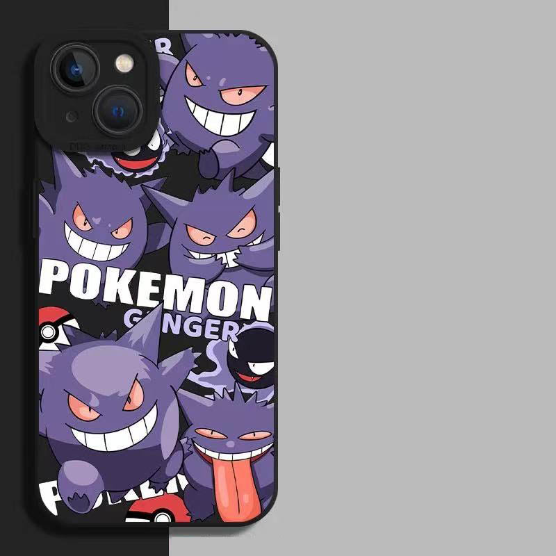 スマホケース   4 種類のポケモンテーマのスマホケース  3 種類のカラー  耐衝撃・防振性能に優れ、高級感あふれるスマホケースで、iPhone に対応