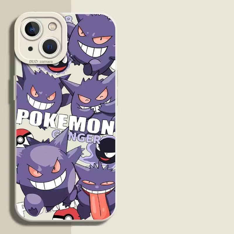 スマホケース   4 種類のポケモンテーマのスマホケース  3 種類のカラー  耐衝撃・防振性能に優れ、高級感あふれるスマホケースで、iPhone に対応