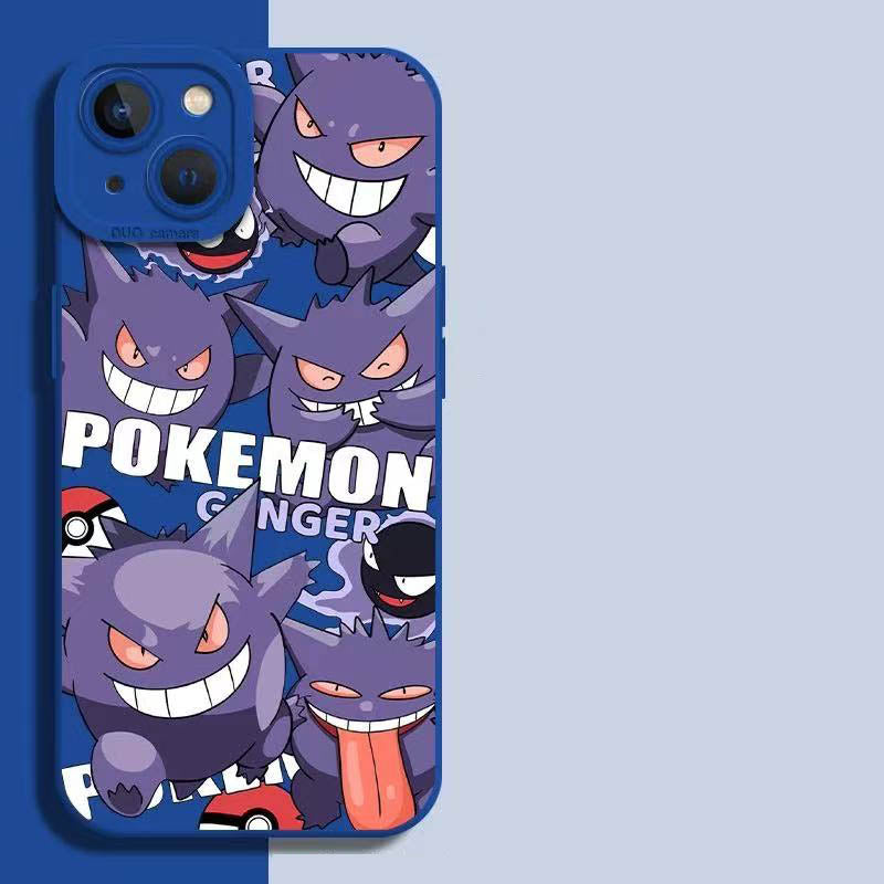 スマホケース   4 種類のポケモンテーマのスマホケース  3 種類のカラー  耐衝撃・防振性能に優れ、高級感あふれるスマホケースで、iPhone に対応