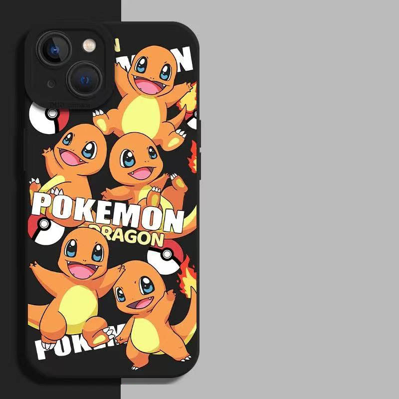 スマホケース   4 種類のポケモンテーマのスマホケース  3 種類のカラー  耐衝撃・防振性能に優れ、高級感あふれるスマホケースで、iPhone に対応