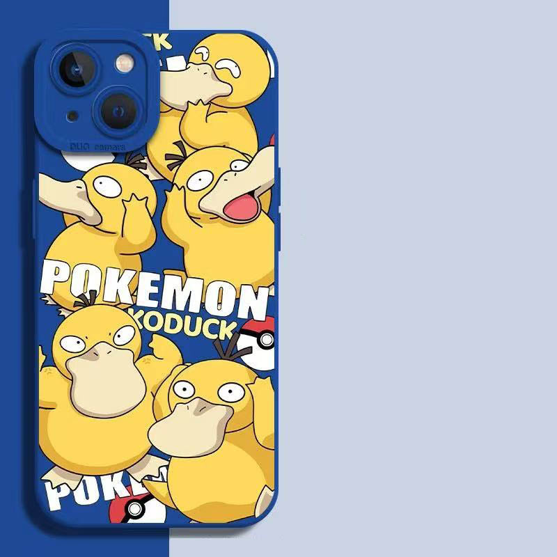 スマホケース   4 種類のポケモンテーマのスマホケース  3 種類のカラー  耐衝撃・防振性能に優れ、高級感あふれるスマホケースで、iPhone に対応