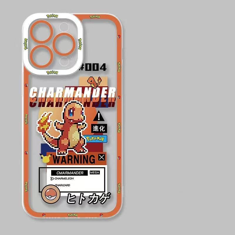 スマホケース  ピクセル風ポケモンテーマ  耐衝撃・防振性能に優れ、高級感あふれるスマホケースで、iPhone に対応