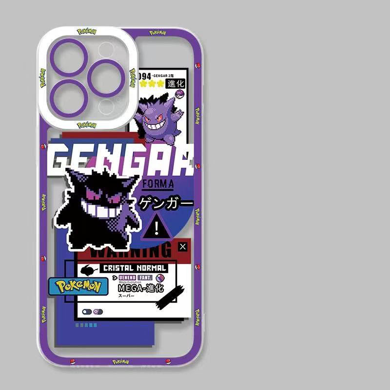 スマホケース  ピクセル風ポケモンテーマ  耐衝撃・防振性能に優れ、高級感あふれるスマホケースで、iPhone に対応