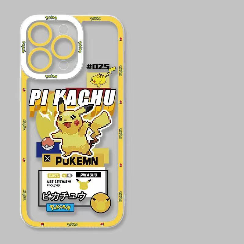 スマホケース  ピクセル風ポケモンテーマ  耐衝撃・防振性能に優れ、高級感あふれるスマホケースで、iPhone に対応