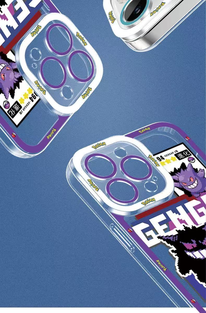 スマホケース  ピクセル風ポケモンテーマ  耐衝撃・防振性能に優れ、高級感あふれるスマホケースで、iPhone に対応