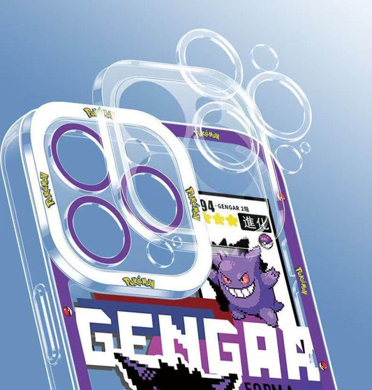 スマホケース  ピクセル風ポケモンテーマ  耐衝撃・防振性能に優れ、高級感あふれるスマホケースで、iPhone に対応