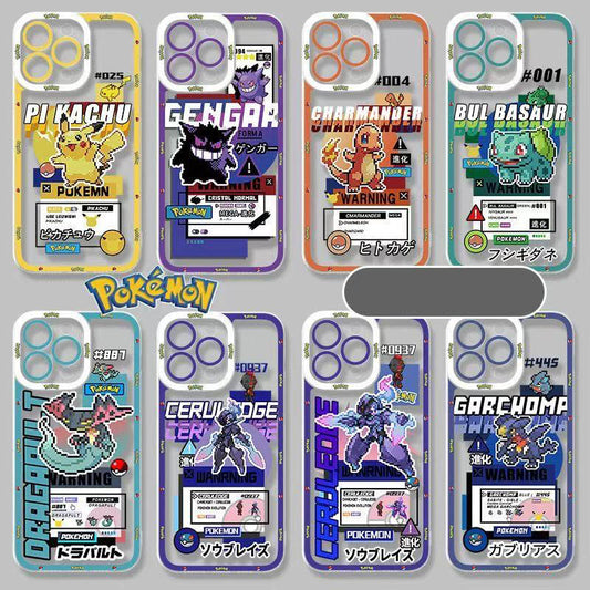 スマホケース  ピクセル風ポケモンテーマ  耐衝撃・防振性能に優れ、高級感あふれるスマホケースで、iPhone に対応