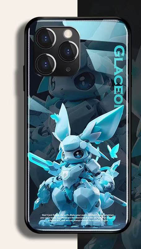 スマホケース  Q 萌なポケモンが強化ガラスのスマホケースに登場  耐衝撃・防振性能に優れ、高級感あふれるスマホケースで、iPhone に対応