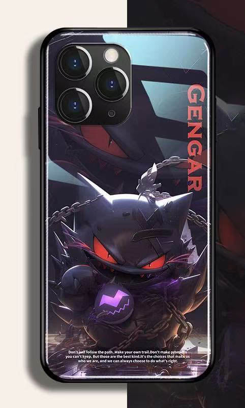 スマホケース  Q 萌なポケモンが強化ガラスのスマホケースに登場  耐衝撃・防振性能に優れ、高級感あふれるスマホケースで、iPhone に対応