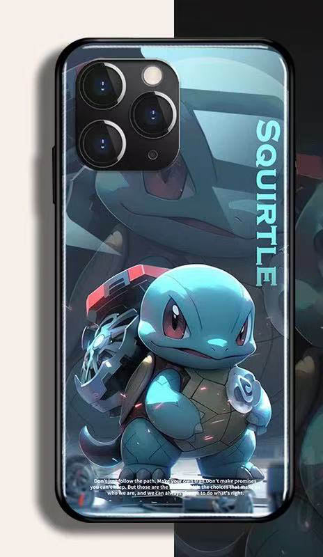 スマホケース  Q 萌なポケモンが強化ガラスのスマホケースに登場  耐衝撃・防振性能に優れ、高級感あふれるスマホケースで、iPhone に対応