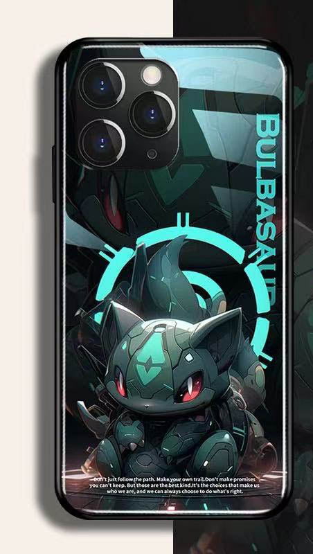 スマホケース  Q 萌なポケモンが強化ガラスのスマホケースに登場  耐衝撃・防振性能に優れ、高級感あふれるスマホケースで、iPhone に対応
