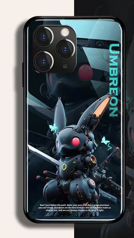 スマホケース  Q 萌なポケモンが強化ガラスのスマホケースに登場  耐衝撃・防振性能に優れ、高級感あふれるスマホケースで、iPhone に対応