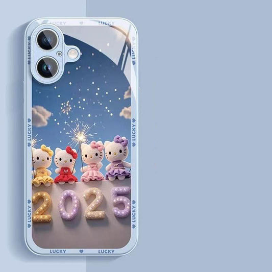 スマホケース  ハローキティ やクロミのファンテーマ、2025限定版 全10種類 耐衝撃・防振性能に優れ、高級感あふれるスマホケースで、iPhone に対応