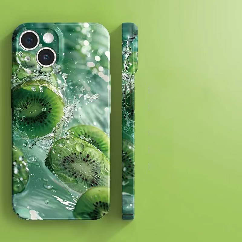 スマホケース  夏のフルーツパーティテーマ、全5類  耐衝撃・防振性能に優れ、高級感あふれるスマホケースで、iPhone に対応