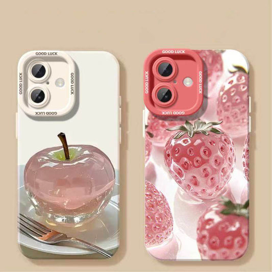 スマホケース  一口で甘さを感じるフルーツパーティがスマホに登場!全 9 種  耐衝撃・防振性能に優れ、高級感あふれるスマホケースで、iPhone に対応