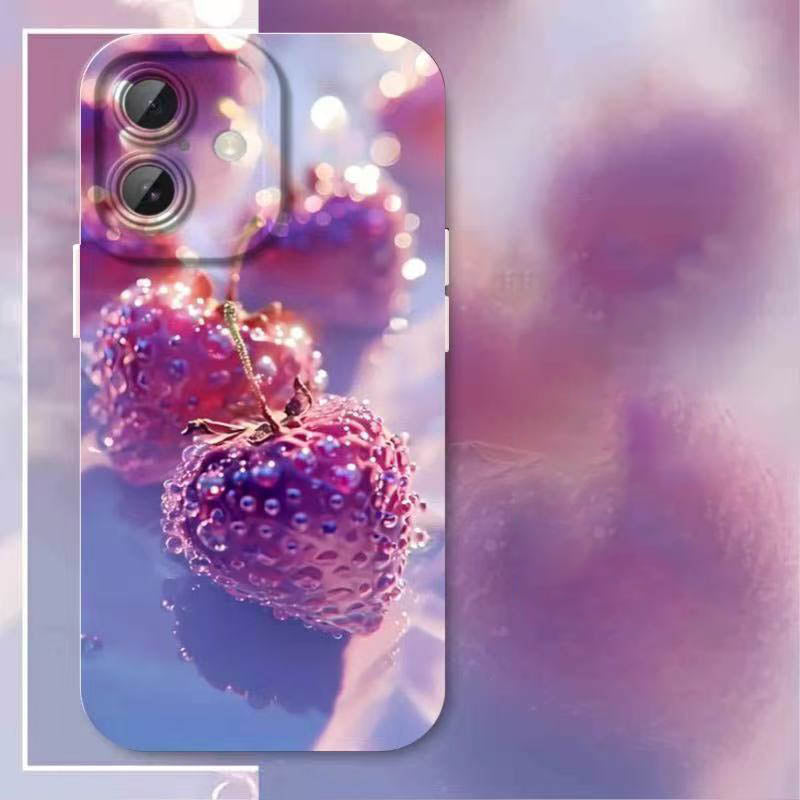 スマホケース  一口で甘さを感じるフルーツパーティがスマホに登場!全 9 種  耐衝撃・防振性能に優れ、高級感あふれるスマホケースで、iPhone に対応