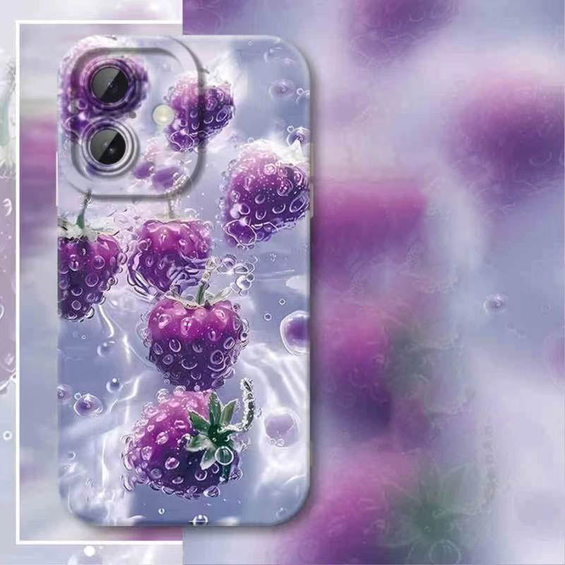 スマホケース  一口で甘さを感じるフルーツパーティがスマホに登場!全 9 種  耐衝撃・防振性能に優れ、高級感あふれるスマホケースで、iPhone に対応