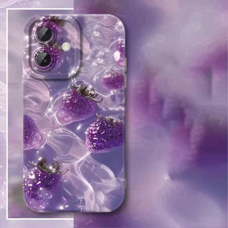 スマホケース  一口で甘さを感じるフルーツパーティがスマホに登場!全 9 種  耐衝撃・防振性能に優れ、高級感あふれるスマホケースで、iPhone に対応