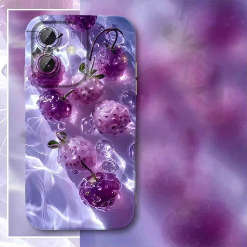 スマホケース  一口で甘さを感じるフルーツパーティがスマホに登場!全 9 種  耐衝撃・防振性能に優れ、高級感あふれるスマホケースで、iPhone に対応